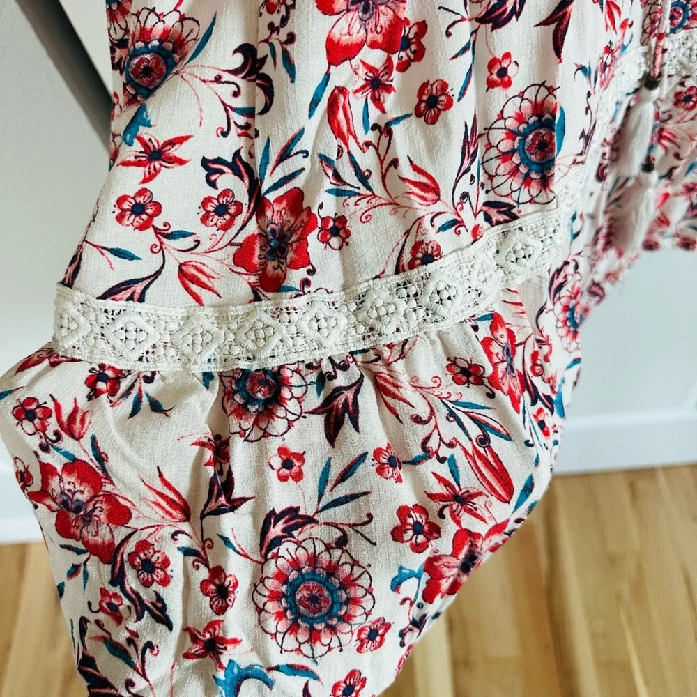 Knox Rose Red and Blue Floral Mini Dress - Picture 10 of 12